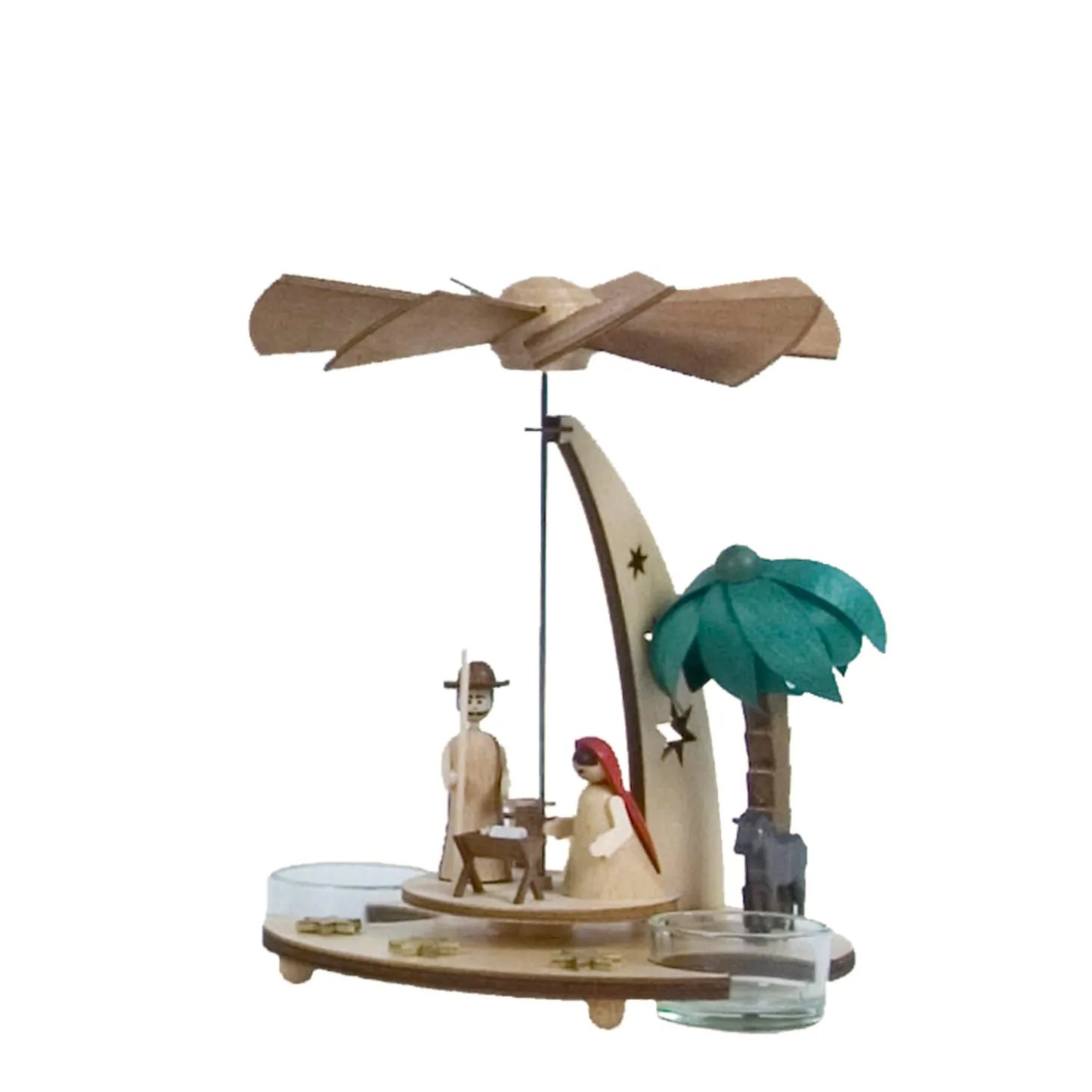 Teelicht-Pyramide "Christi Geburt"