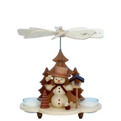 Teelicht-Pyramide "Schneemann"