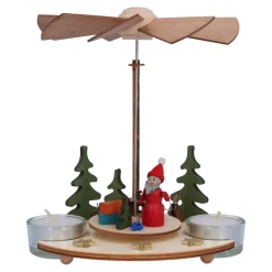 Teelicht-Pyramide "Weihnachtsmann"