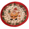 Tischdecke "Lebkuchenzeit Mit Weihnachtsmann" R 32 Cm