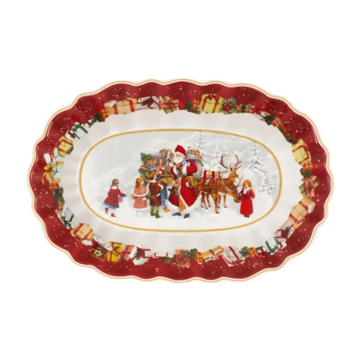 Toy'S Fantasy Grose Schale Oval, Santa Und Kinder