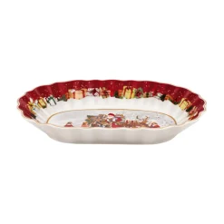 Toy'S Fantasy Grose Schale Oval, Santa Und Kinder