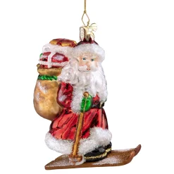 Weihnachtsmann Als Skifahrer
